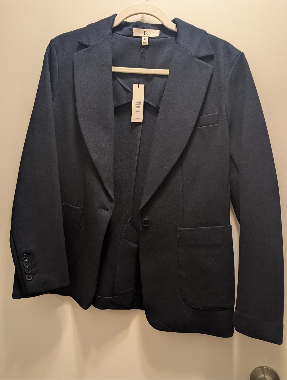 Banana Republic Dark Navy Single-Button Blazer